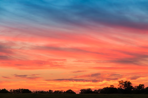 Dramatic Countryside Sunset