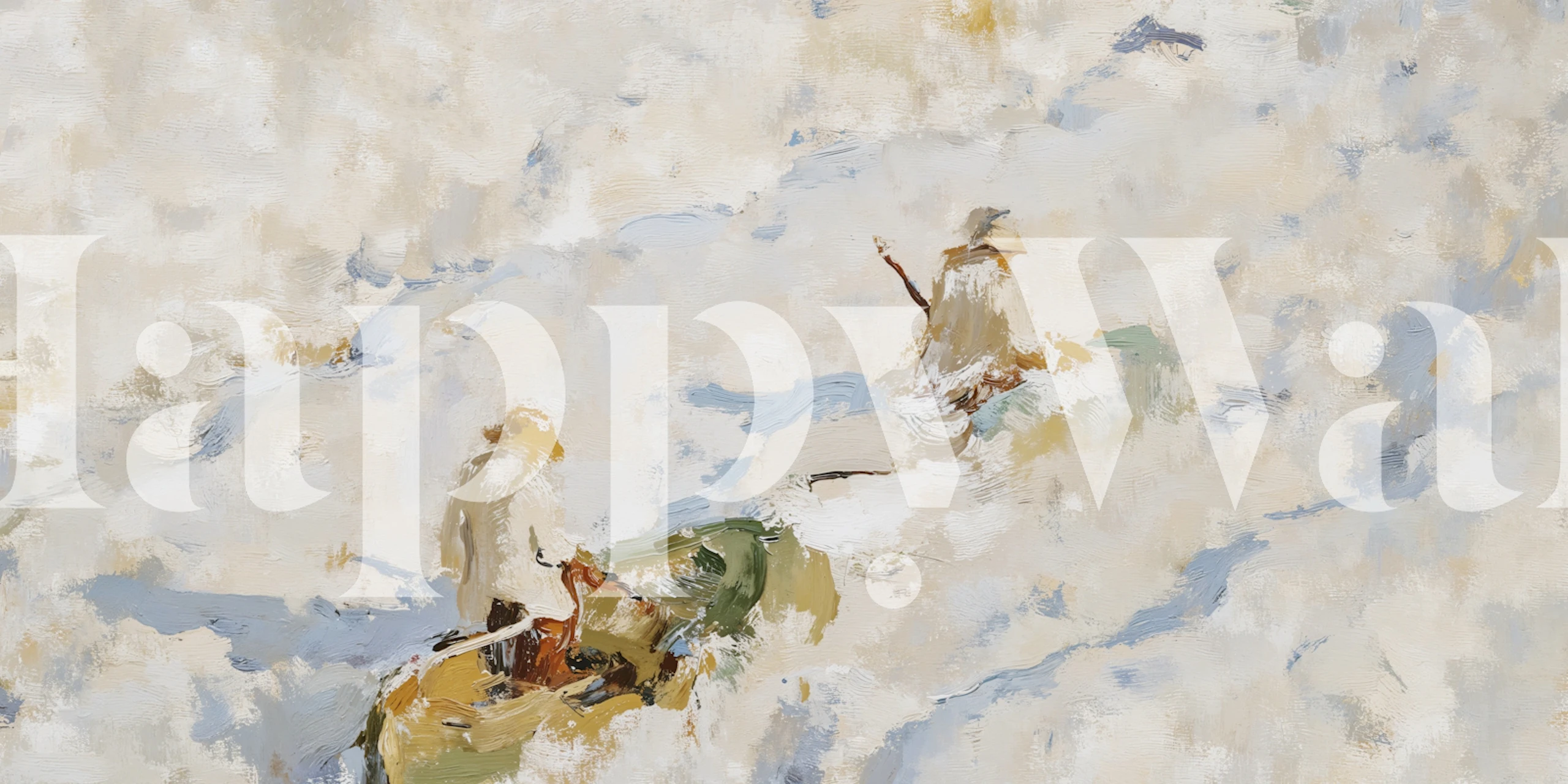 Tapet med design af Serene River Journey