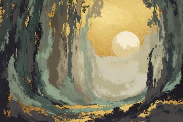 Luminous Forest Sunrise