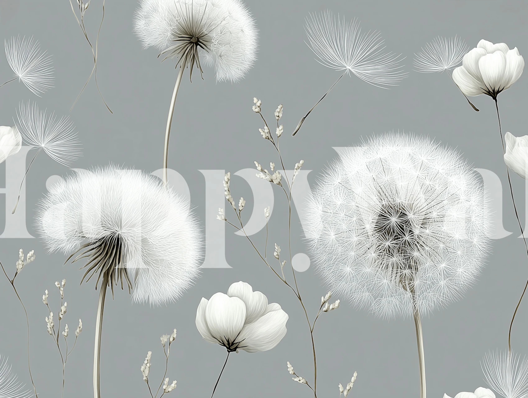 Dandelion Dreams wallpaper in a room