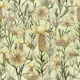 Hand drawn vintage garden green