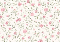 Cottagecore floral pink sage green large papel pintado