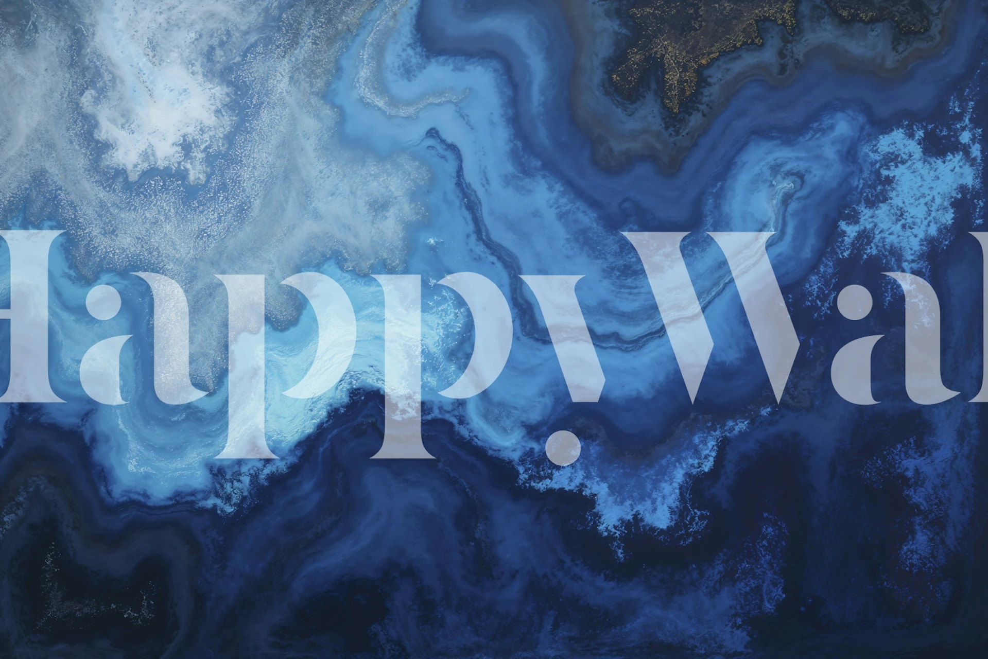 Indigo Dream Waves wallpaper in a room