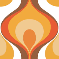 Retro Mood Warm Shades carta da parati