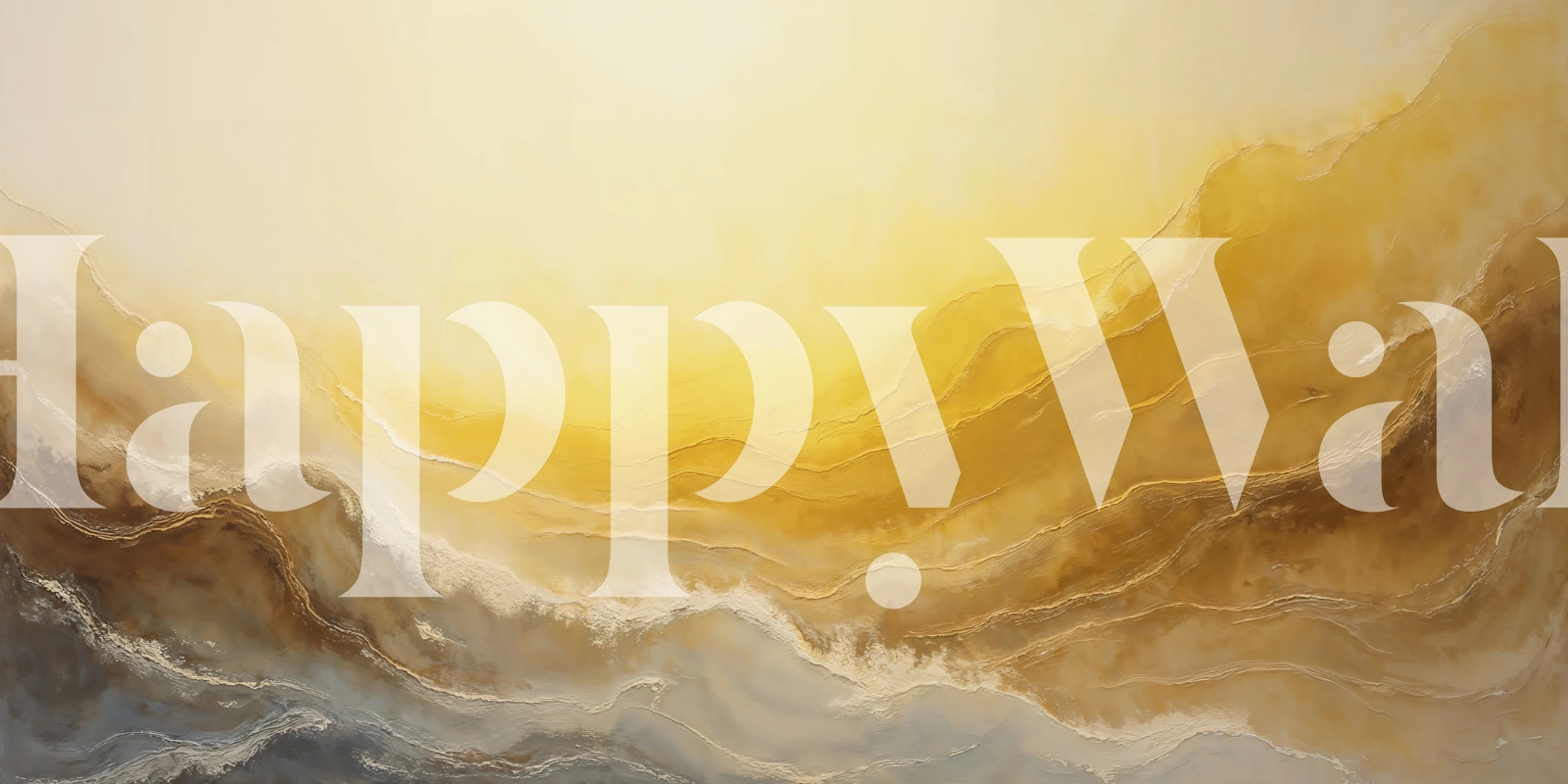 Majestic Sunset Waves tapet i ett rum