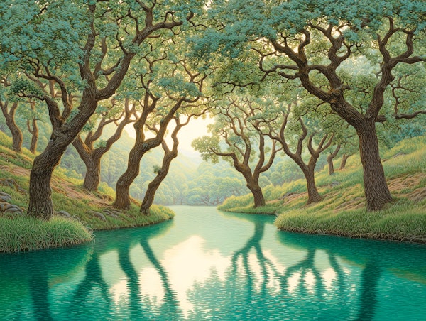 Mystical Woodland River