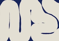 Abstract Blue Brush papiers peint