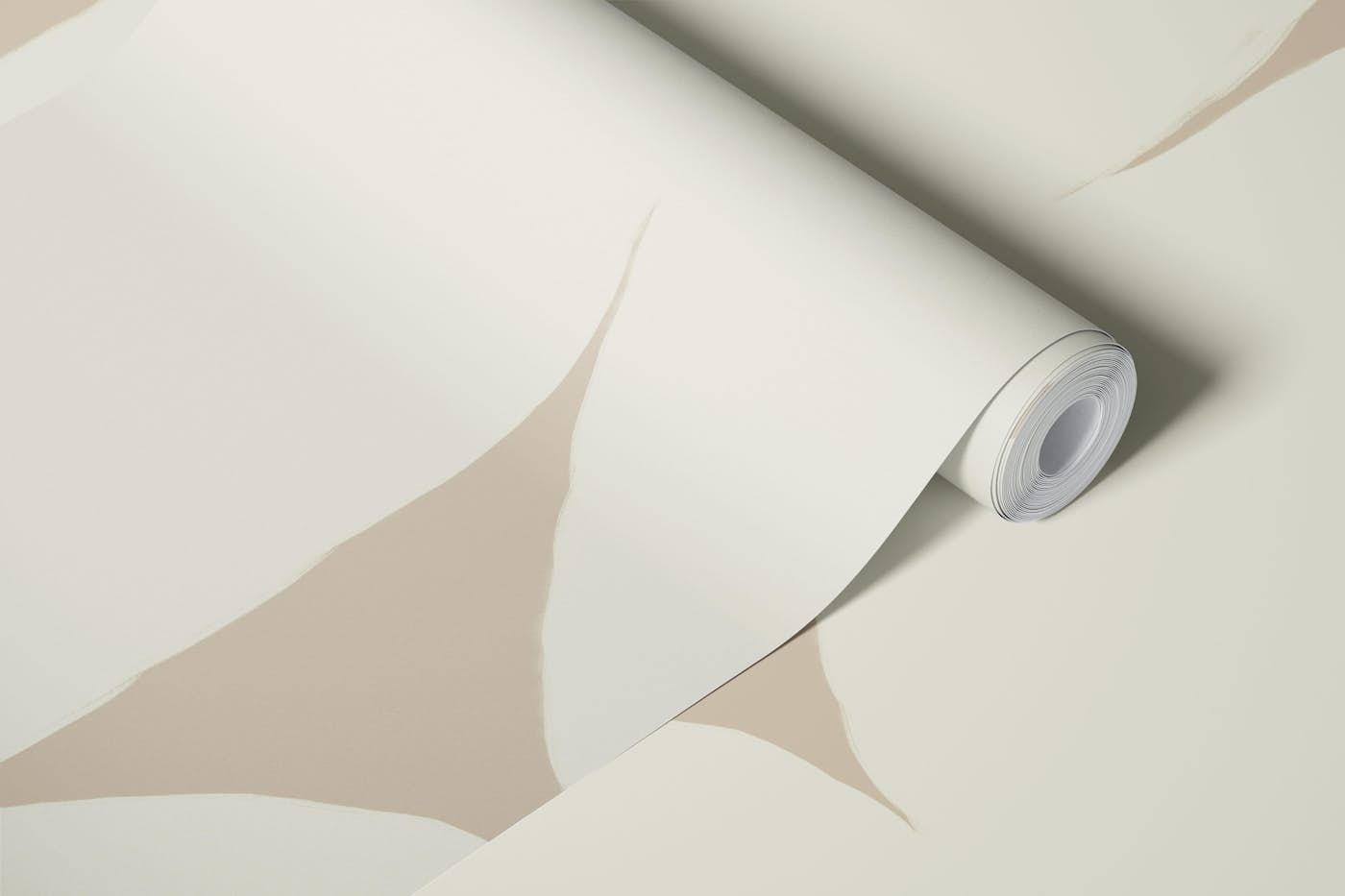 Calm Beige Flow wallpaper roll