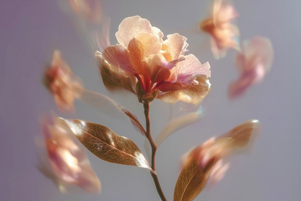 Gentle Petal Dance - Motion Blur Flowers