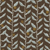Eucalyptus Vine Flow Earthy Brown carta da parati