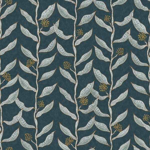 Eucalyptus Vine Flow Teal