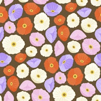 Californian Poppies Repeat Pattern wallpaper