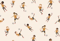 Kids Soccer Dreams yellow tapete