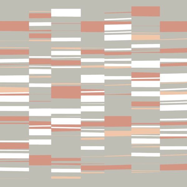 Mosaic Rectangles | Muted Sage Brick Peach