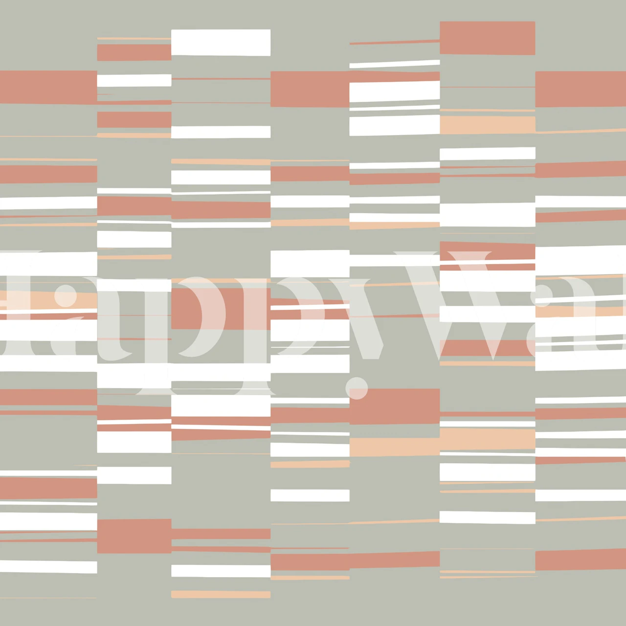 Mosaic Rectangles tapet i et moderne rum