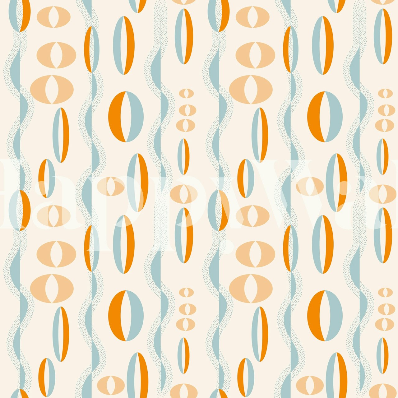 Design de papel de parede Retro Flair em um quarto