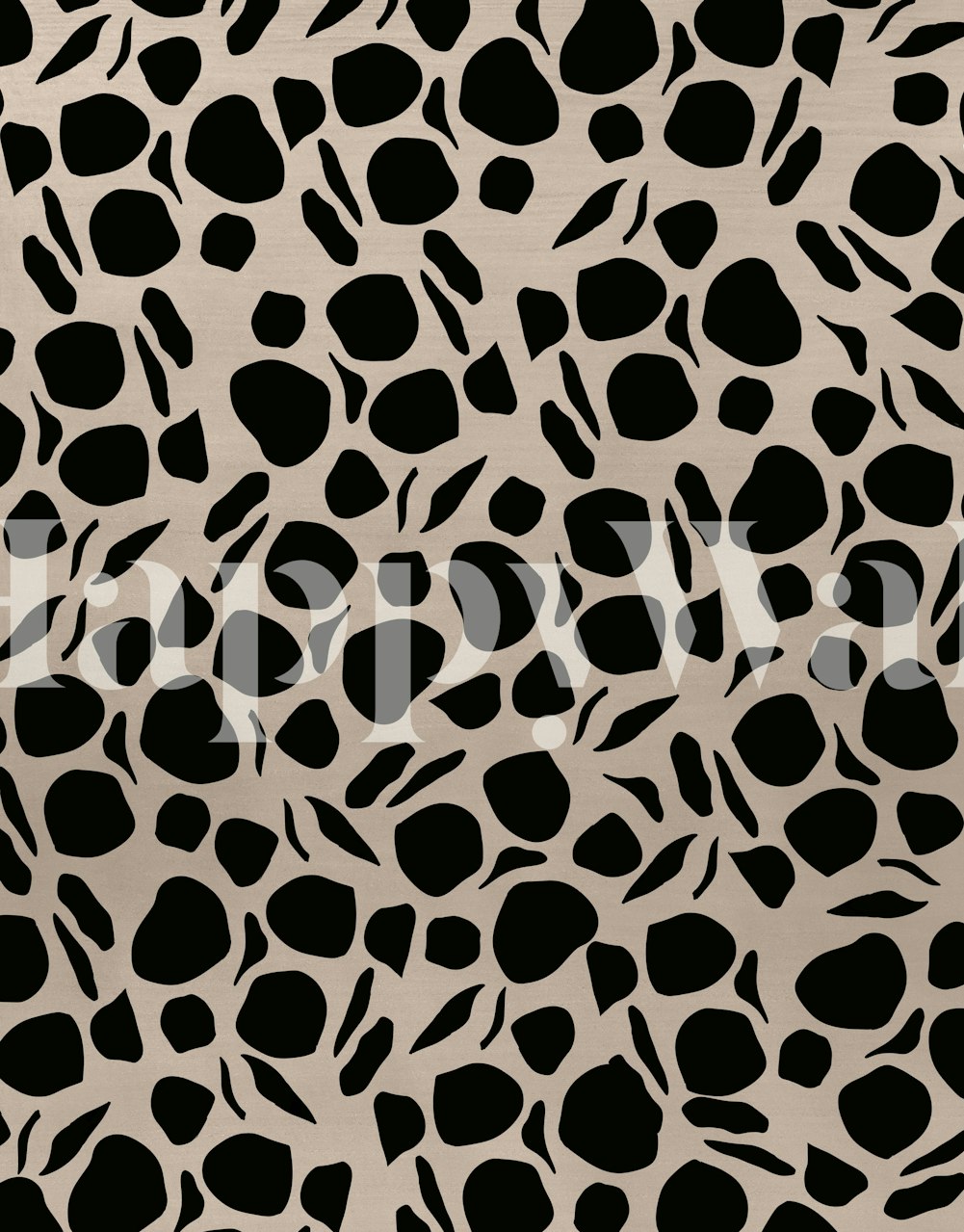 Animal print glam wallpaper in a room