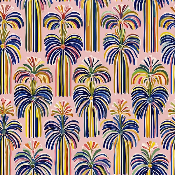 Tropical Palms Bloom