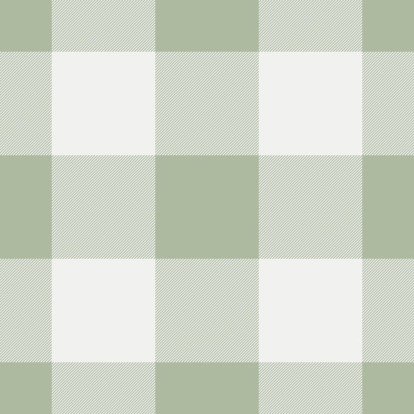 Sage Green Simple Gingham Check Plaid