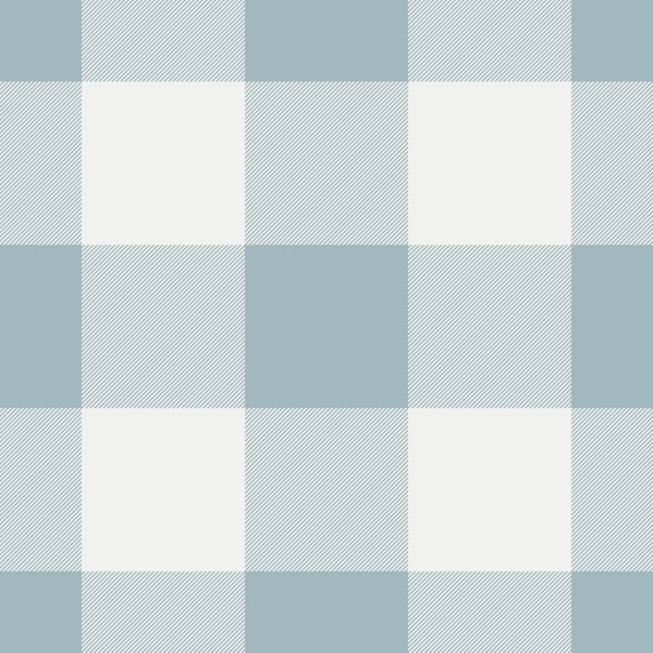 Scandi Blue Simple Gingham Check Plaid