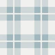 Scandi Blue Simple Tartan Check Plaid