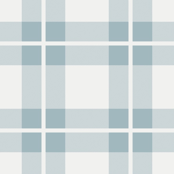 Scandi Blue Simple Tartan Check Plaid
