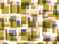 Retro Boxy Shapes | Olive Blush Blue tapet