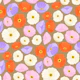 Gold Californian Poppies Repeat Pattern