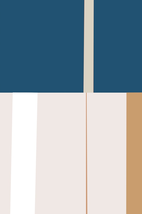Mosaic Blue 5 | Organic Geometric Abstract