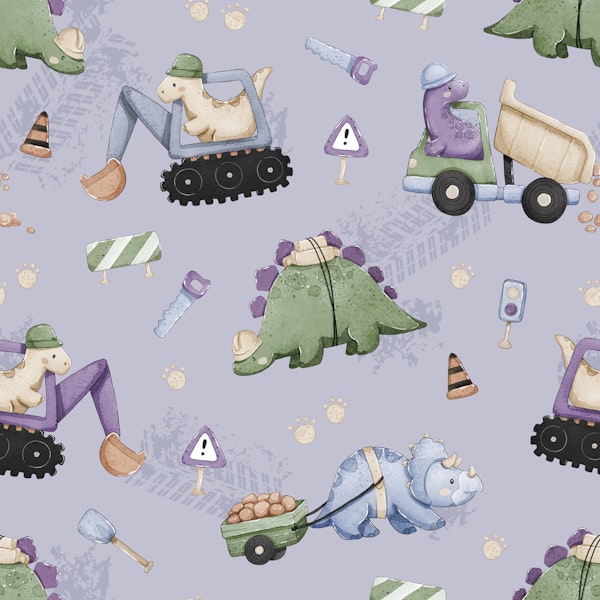 Dino Construction - purple