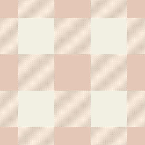 Cream Simple Gingham Check Plaid