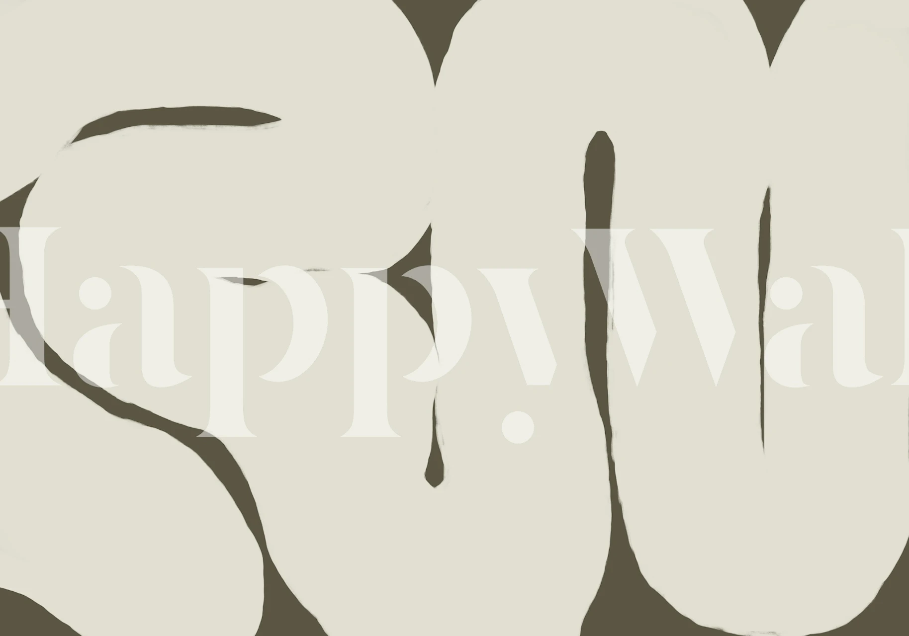 Abstract Harmony wallpaper displayed in a room