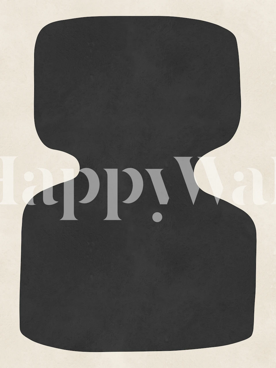 Bold silhouette wallpaper in a modern room