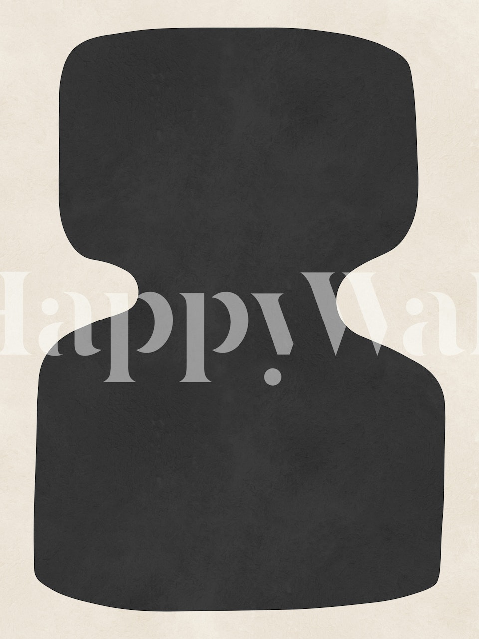 Bold silhouette wallpaper in a modern room