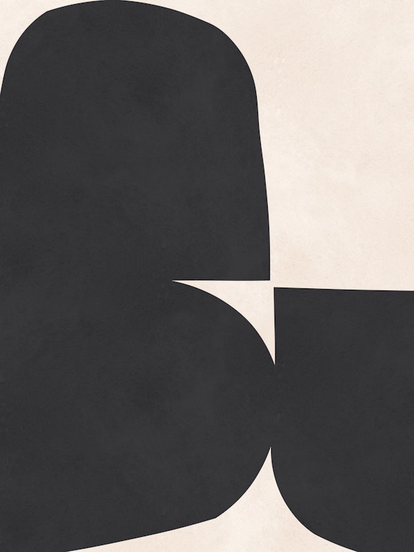 Monochrome Organic Shapes