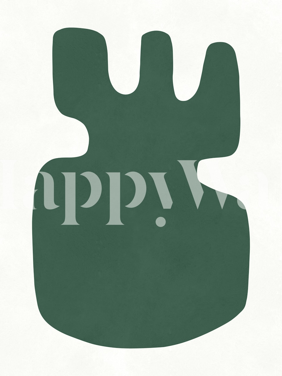 Emerald Organic Silhouette tapet i et rom