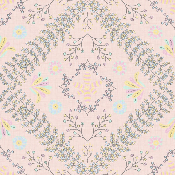 Bloom Tapestry Pink