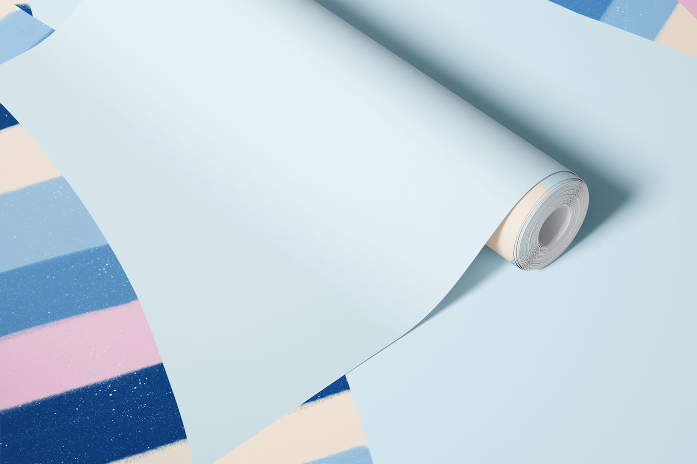 Striped Ribbon Dance wallpaper roll