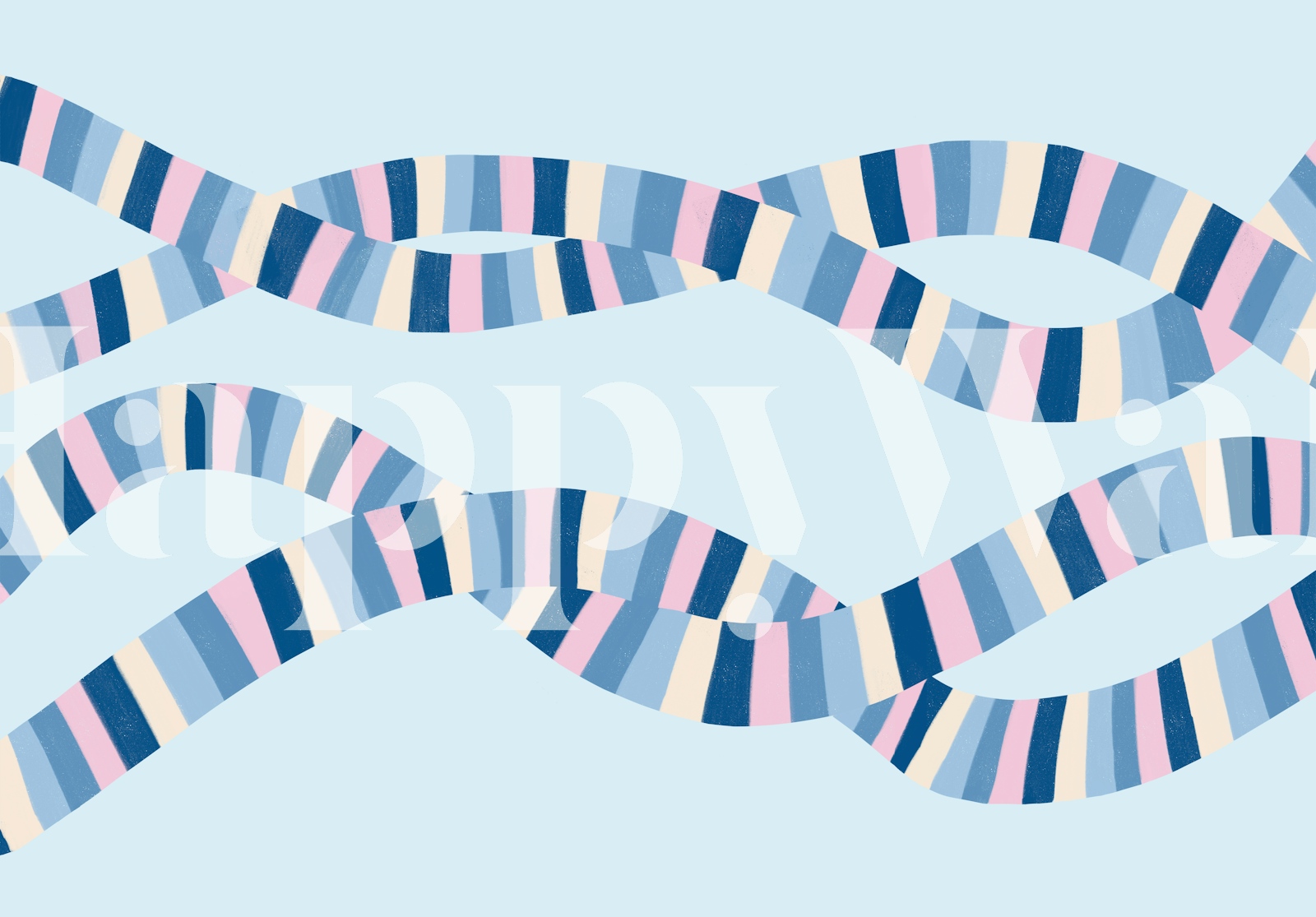 Striped Ribbon Dance Wallpaper - Happywall.com
