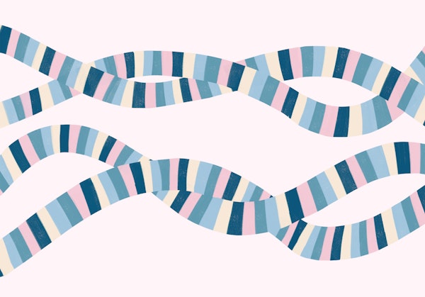 Pastel Ribbon Waves