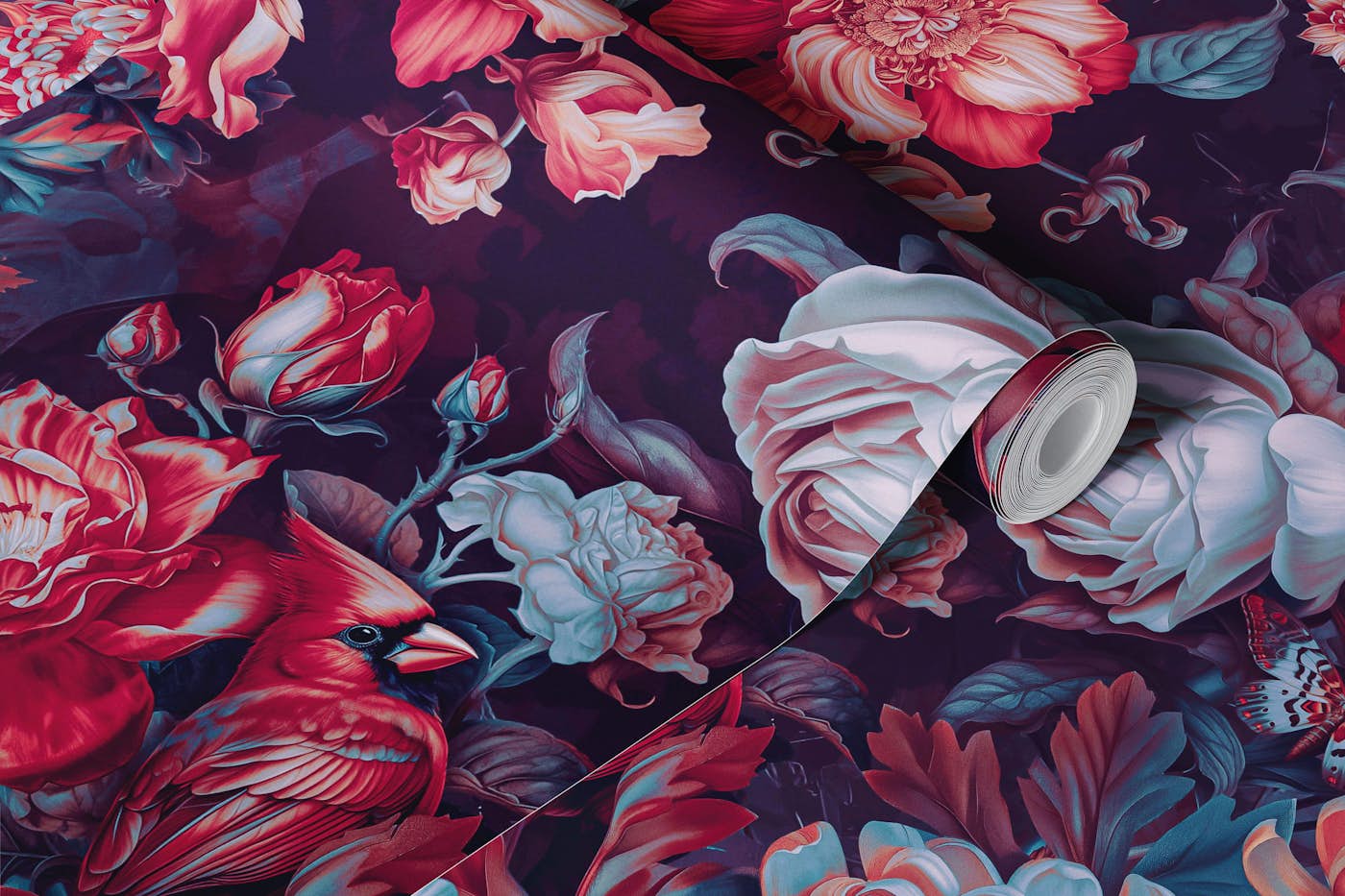 Nocturnal Botanica wallpaper roll