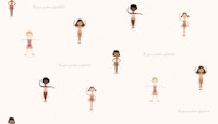 Five Ballet Poses large scalę ταπετσαρία