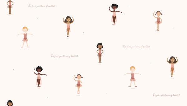 Five Ballet Poses large scalę