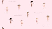 Charming Ballet Poses medium scale tapete