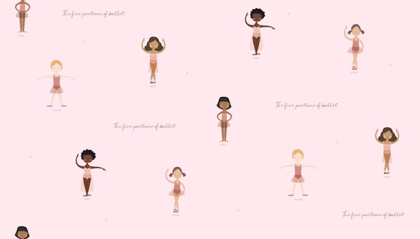 Playful Ballet Moves in pink small scale