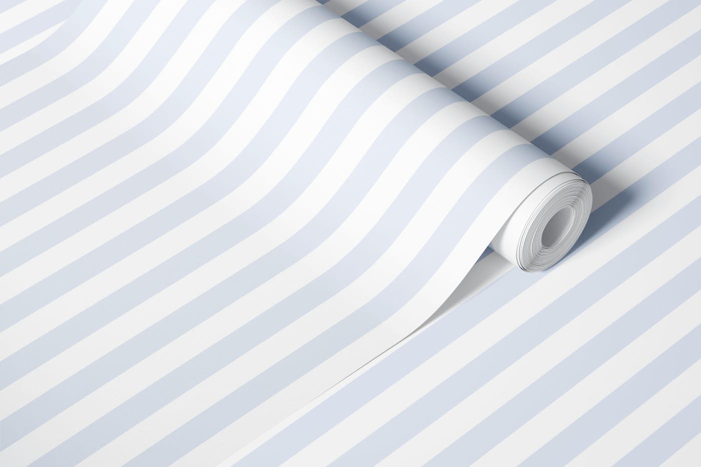 Pastel Blue Stripes wallpaper roll