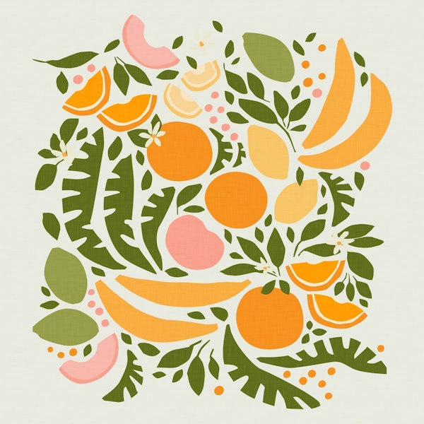 Modern Fruits - Cut Out Shapes