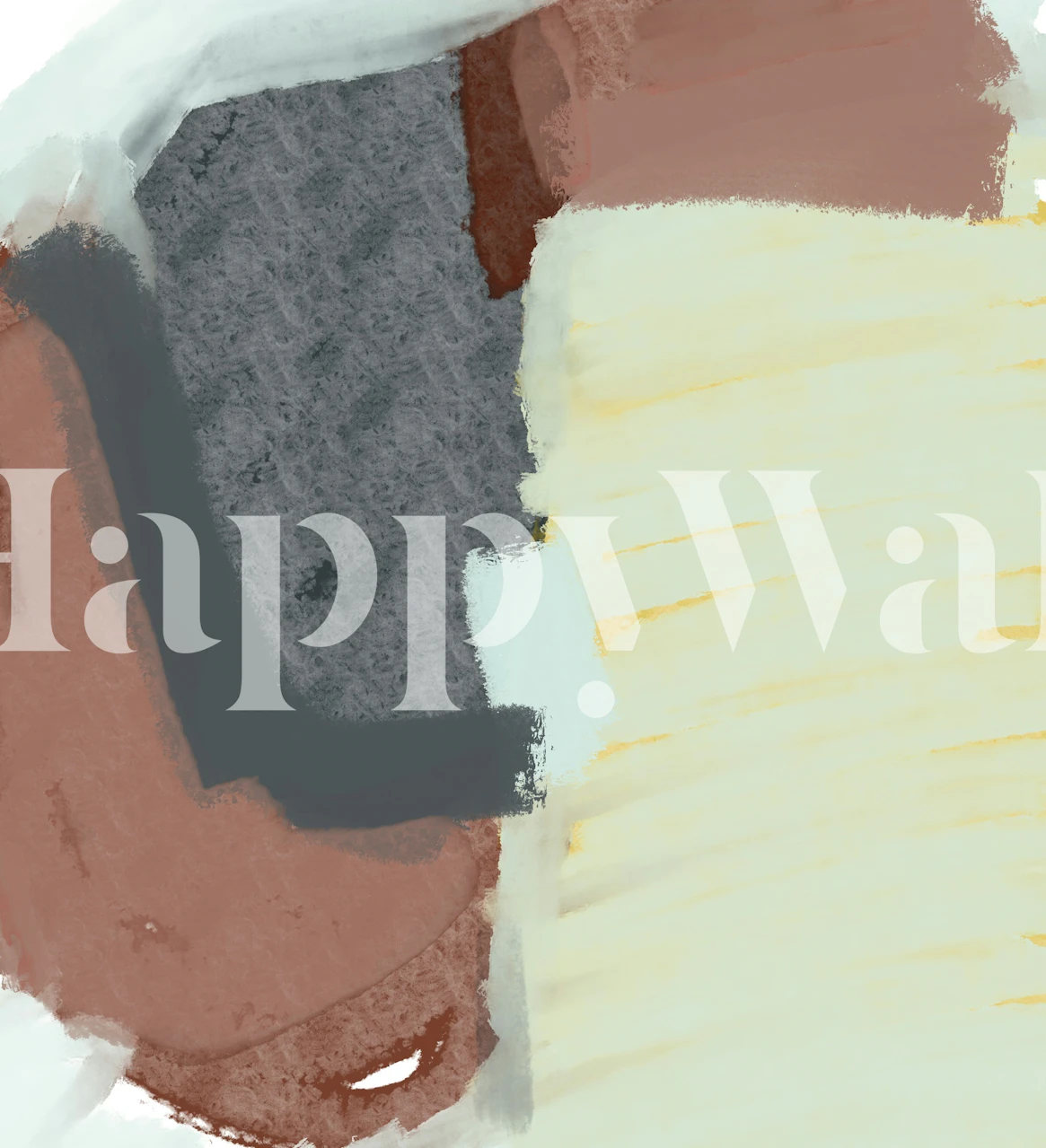 Layered Silence apstraktni wallpaper u sobi