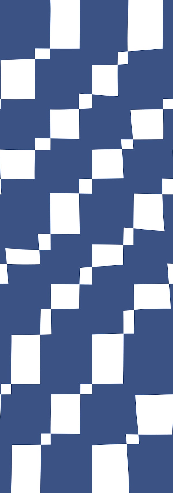 Rectangles 3C | White on Indigo Dark Blue