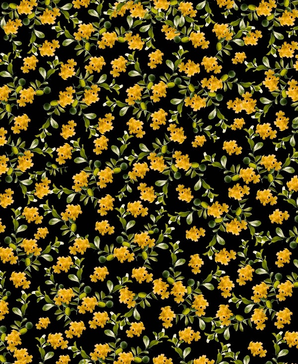 Yellow Flower Pattern 2